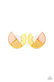 It’s Just an Expression - Yellow Earrings - Paparazzi Accessories