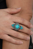 Mesa Mystic - Blue Ring - Paparazzi Accessories