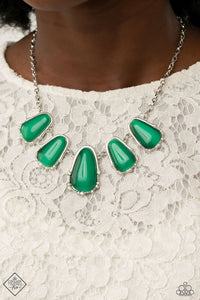 Newport Princess - Green Necklace - Paparazzi Accessories