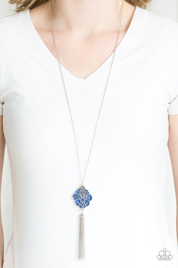 Malibu Mandala - Blue Necklace - Paparazzi Accessories