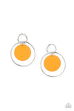 POP, Look, and Listen - Orange Earrings - Paparazzi Accessories