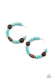 Definitely Down-To-Earth - Blue Earrings - Paparazzi Accessories