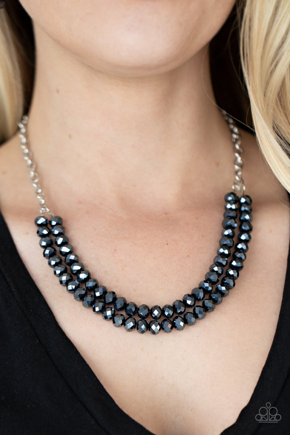 May The FIERCE Be With You - Blue Necklace - Paparazzi Accessories