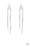 It Takes Two To TASSEL - White Earrings - Paparazzi Accessories