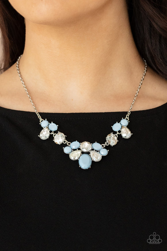 Ethereal Romance - Blue Necklace - Paparazzi Accessories