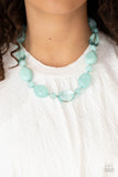 Staycation Stunner - Blue Necklace - Paparazzi Accessories