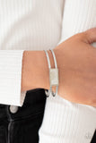 Remarkably Cute and Resolute - White Bracelet - Paparazzi Accessories