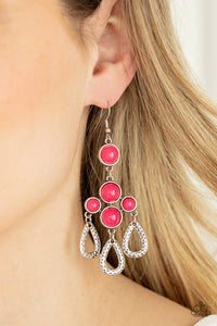 Mediterranean Magic - Pink Earrings - Paparazzi Accessories