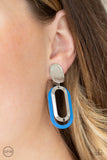 Melrose Mystery - Blue Earrings - Paparazzi Accessories