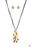 Circulating Shimmer - Blue Necklace - Paparazzi Accessories
