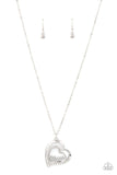 A Mothers Heart - White Necklace - Paparazzi Accessories
