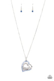 A Mothers Heart - Blue Necklace - Paparazzi Accessories