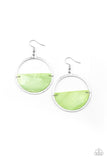 Seashore Vibes - Green Earrings - Paparazzi Accessories