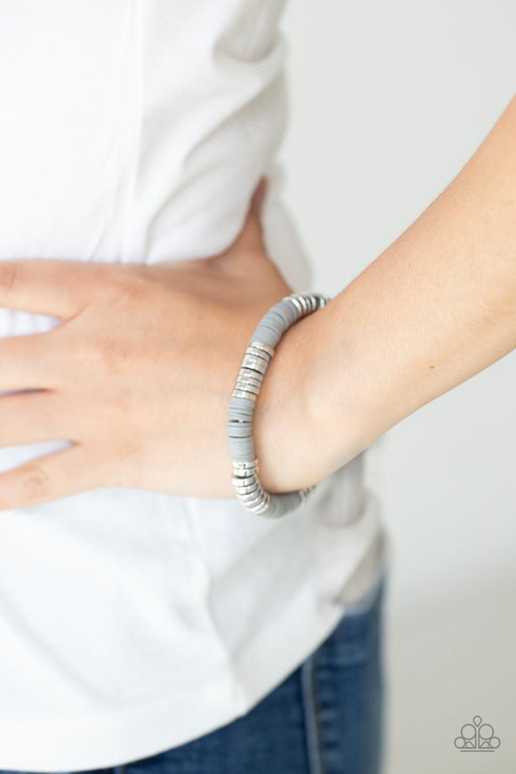 Stacked In Your Favor - Silver Bracelet - Paparazzi Accessories