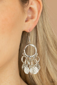Partners in CHIME - Silver Earrings - Paparazzi Accessories