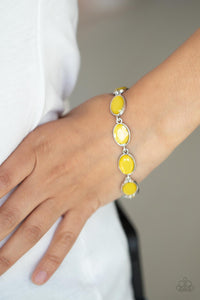 Smooth Move - Yellow Earrings - Paparazzi Accessories
