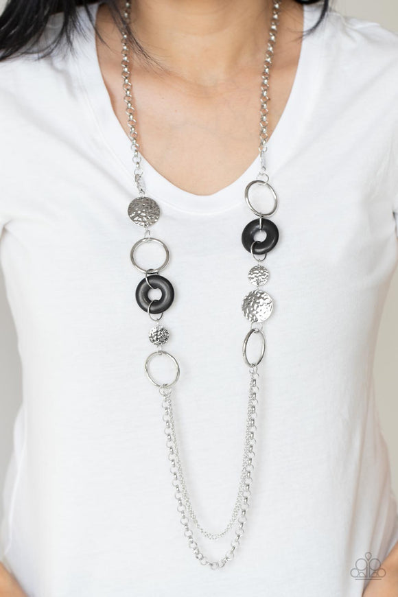 Grounded Glamour - Black Necklace - Paparazzi Accessories