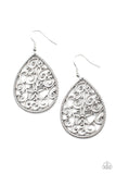 Tour de Garden - Silver Earrings - Paparazzi Accessories