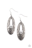Fairytale Flora - White Earrings - Paparazzi Accessories