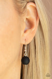 Sea Glass Wanderer - Black Necklace - Paparazzi Accessories