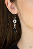 Graceful Glimmer - Black Earrings - Paparazzi Accessories