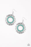 Organically Omega - Blue Earrings - Paparazzi Accessories