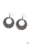 Wistfully Winchester - Black Earrings - Paparazzi Accessories