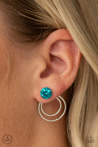 Word Gets Around - Blue Earrings - Paparazzi Accessories