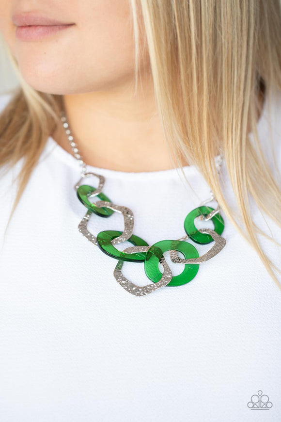 Urban Circus - Green Necklace - Paparazzi Accessories