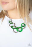 Urban Circus - Green Necklace - Paparazzi Accessories