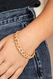 Rebel Radar - Gold Bracelet  - Paparazzi Accessories