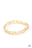 Rebel Radar - Gold Bracelet  - Paparazzi Accessories