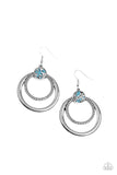 Spun Out Opulence - Blue earrings - Paparazzi Accessories