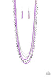 Industrial Vibrance - Purple Necklace - Paparazzi Accessories