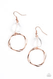 All Clear - Copper Earrings - Paparazzi Accessories