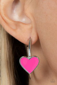 Kiss Up - Pink Earrings - Paparazzi Accessories