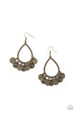 All In Good CHIME - Brass Earrings - Paparazzi Accessories