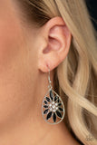 Floral Morals - Black Earrings - Paparazzi Accessories