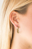 Hoop Haven - Brass Earrings - Paparazzi Accessories