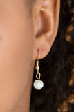 Nightcap and Gown - Gold Necklace - Paparazzi Accessories