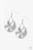 Ruffled Refinery - Silver Earrings - Paparazzi Accessories