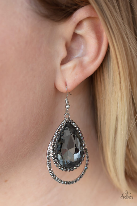 Famous - Silver Earrings - Paparazzi Accessories