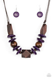 Pacific Paradise - Purple Necklace - Paparazzi Accessories