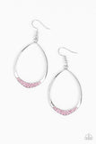 REIGN Down - Pink Earrings - Paparazzi Accessories