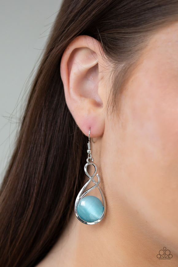 Swept Away - Blue Earrings - Paparazzi Accessories
