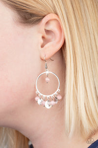 Bubbly Buoyancy - Pink Earrings - Paparazzi Accessories