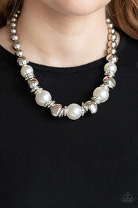 Hollywood HAUTE Spot - White Necklace - Paparazzi Accessories