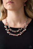 Kindhearted Heart - Orange Necklace - Paparazzi Accessories