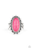 Mineral Movement - Pink Ring - Paparazzi Accessories