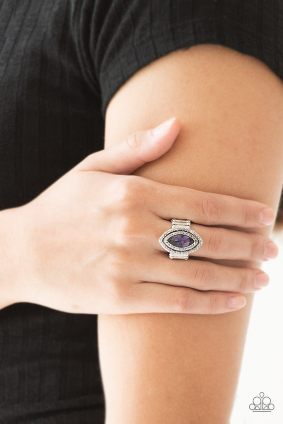 Modern Millionaire - Purple Ring - Paparazzi Accessories